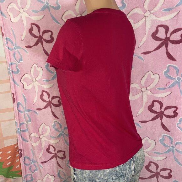 Y2K Aero New York 1/2012 Graphic Hot Pink Shirt Size XL Juniors - Picture 2 of 9